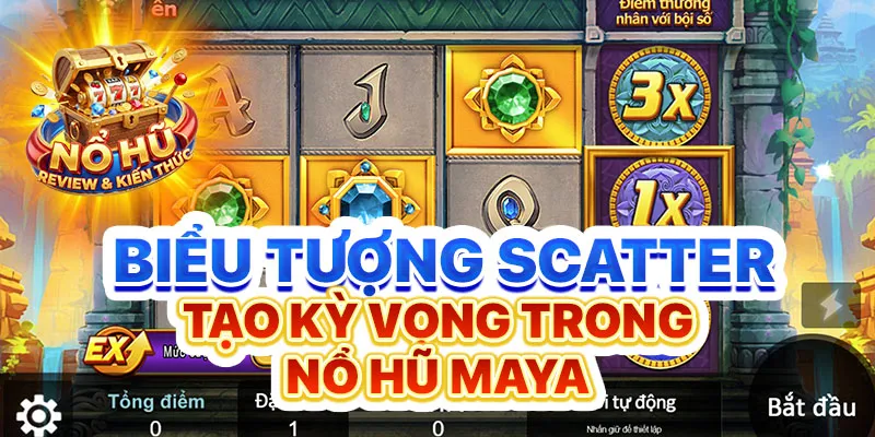 Biểu tượng Scatter tạo kỳ vọng trong nổ hũ Maya