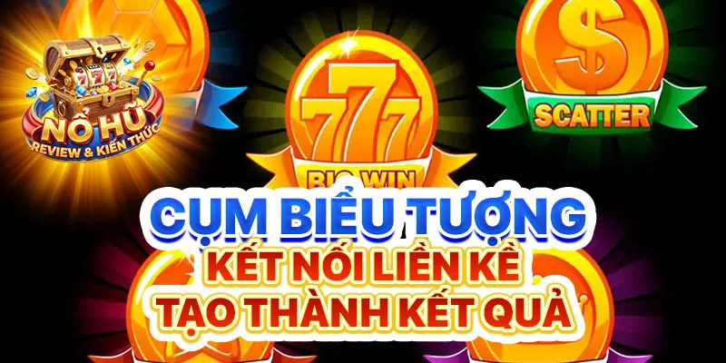 Cụm biểu tượng kết nối liền kề tạo thành kết quả