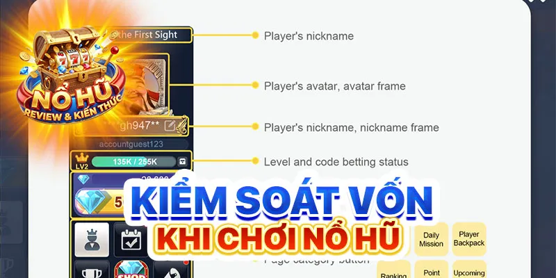 Kiểm soát vốn khi chơi nổ hũ